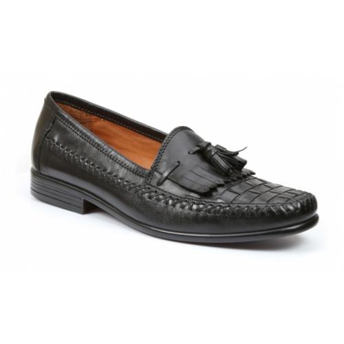 Giorgio Brutini "Monitor" Black Genuine Leather Loafer Slip-on 671351
