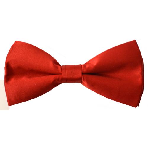 Classico Italiano Red 100% Silk Bow Tie BT067