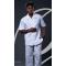 Luxton Cognac / White Textured Short Sleeve Outfit TPS003