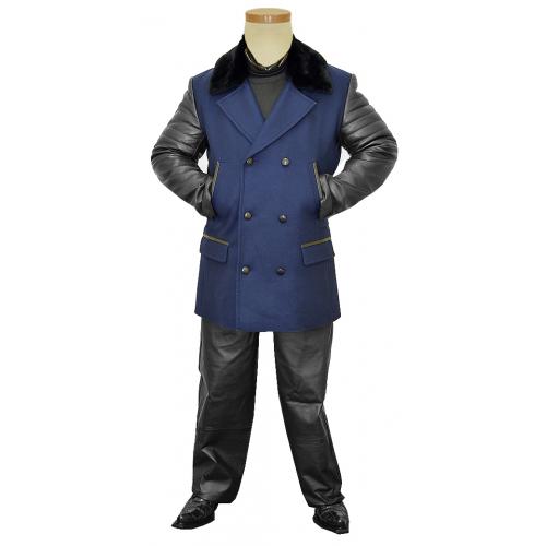 G-Gator Genuine Leather / Wool Pea Coat 3100