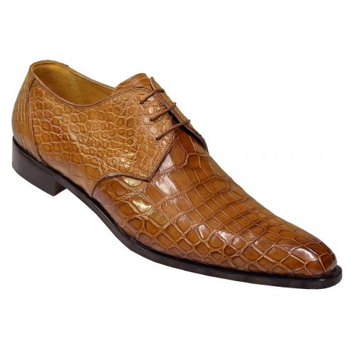 Mauri 2500 Brandy Genuine All-Over Alligator Hand Painted Shoes