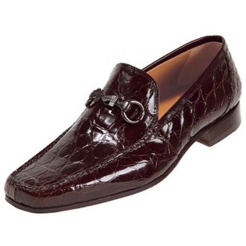 Mauri "Legendary" 3803 Rust Genuine Crocodile Flanks/Calf Shoes