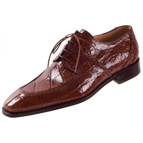 Mauri "Lirico" 4092 Nutmeg Genuine All-Over Alligator Shoes