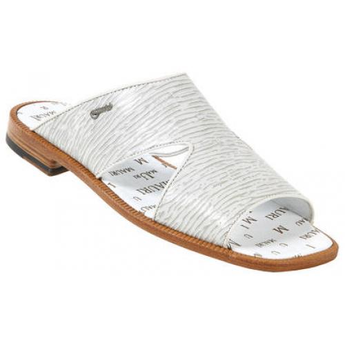 Mauri 1483 Platinum Genuine Shark Skin Sandals