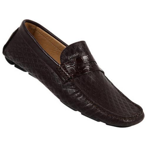 Mauri 9102 Sport Rust Genuine Crocodile Flanks/Perforated Nappa Leather Shoes