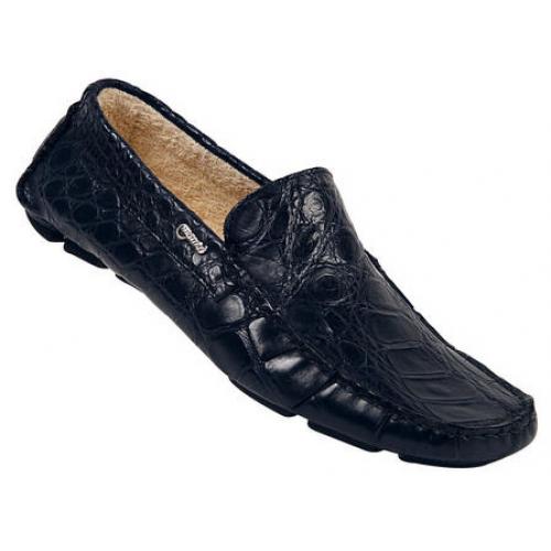 Mauri  9131/2 "Body Alligator Soft Wonder Blue" Genuine All-Over Alligator Shoes