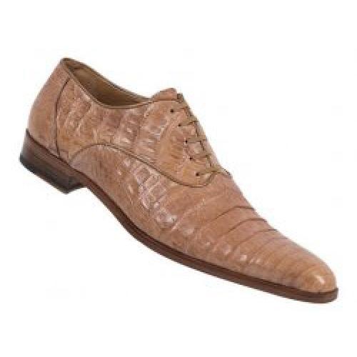 Mauri  2122/1 Waxy Tan Genuine All-Over Crocodile Shoes