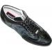Mauri  8614 Black Genuine Alligator With Mauri Fabric Sneakers