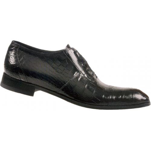 Mauri "Dainty" 2527 Black Baby Alligator Shoes