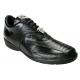 Belvedere "Bene" Black Genuine Ostrich and Soft Calfskin Leather Casual Sneakers 2010.