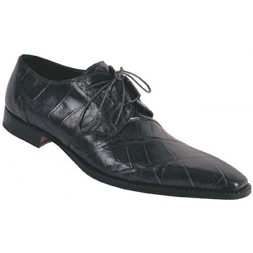 Mauri "Savoy" 4374 Dark Grey Genuine All-Over Alligator Shoes