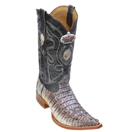 Los Altos Brown Oryx All-Over Genuine Crocodile Tail 3X Toe Cowboy Boots 950139