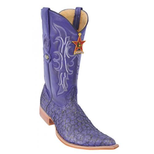 Los Altos Purple Bronze Genuine Menudo 3X Toe Cowboy Boots 954526
