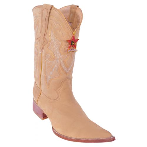Los Altos Oryx Genuine Nobuk Skin 3X Toe Cowboy Boots 956311