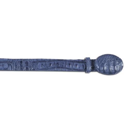 Los Altos Blue Jean All-Over Genuine Crocodile Belt C110214
