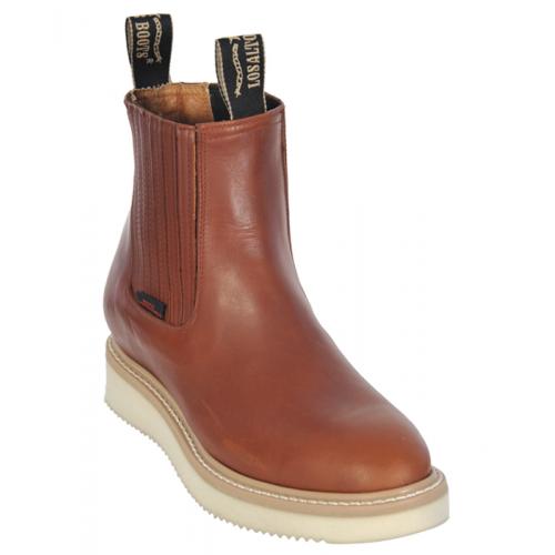 Los Altos Honey Men's Genuine Leather Work Short Industrial Sole Boots 515451