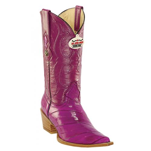 Los Altos Ladies Violet Genuine Eel 3X-Toe Cowgirl Boots 350892