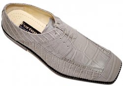 Liberty Silver Grey Alligator Print Shoes #499