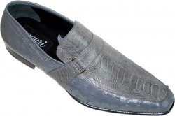 Mauri 1155/4 Grey Ostrich/Ostrich Leg Shoes