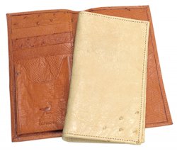 Ferrini AA8CK Genuine Smooth Ostrich Wallet