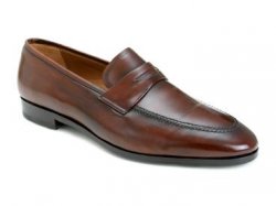 Mezlan "Bradley II" Cognac Hand Antiqued Genuine Leather Shoes 12812