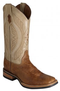 Ferrini 10893-15 Dark Antique Saddle Genuine Kangaroo Leather S-Toe Cowboy Boots.