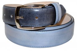 Emilio Franco Blue Genuine Calf Leather Belt 201.