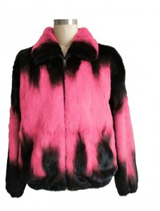 Winter Fur Pink Genuine Mink Full Skin Degrade Jacket M59RO1OPKT.