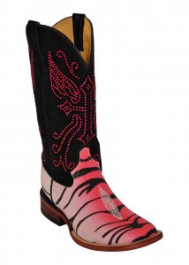 Ferrini Ladies 90593-20 Pink " Tiger Print Stingray" Boots
