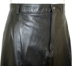 Mark Andre Black Genuine Lambskin Leather Pants TR-705
