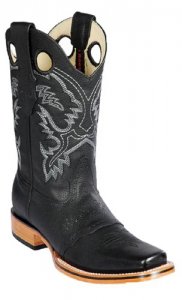 Los Altos Black Grasso W/ Rage Sole Rodeo Boots 814C2705