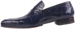 Mauri "Fortune" 1195 Navy Genuine Alligator / Calf Shoes