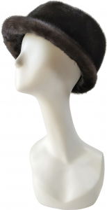 Winter Fur Brown Genuine Mink Hat M59H04BR.