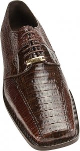 Belvedere "Veneto" Brown Genuine Crocodile / Lizard Loafer Shoes