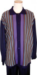 Silversilk Purple/Multi Stripes 2 PC Outfit #1006/700