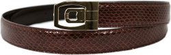 Giorgio Brutini Cranberry Genuine Snake Skin Belt