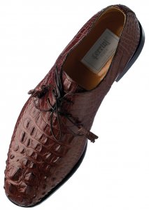 Ferrini 4198 /165 Sport Rust Genuine Hornback Alligator Lace Up Shoes.