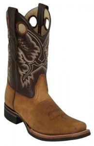 Los Altos Tan Grasso W/ Crazy Sole Rodeo Boots 8136231