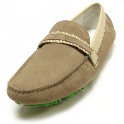 Encore By Fiesso Almond Suede Loafer Shoes FI3087