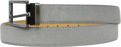 Giorgio Brutini Grey Genuine Suede Leather Belt