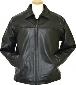 Vintage Black Genuine Bomber Style Lambskin Leather Jacket With Zip Out Fur Lining 28200