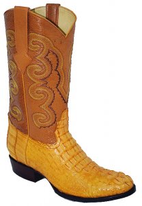 Pecos Bill Buttercup All-Over Hornback Crocodile Boots