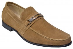 Stacy Adams "Carville" Sand Suede Loafer Shoes 24889