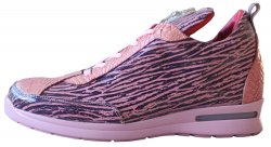 Fennix Italy "Alex" Pink / Black Genuine Alligator / Calfskin Sneakers