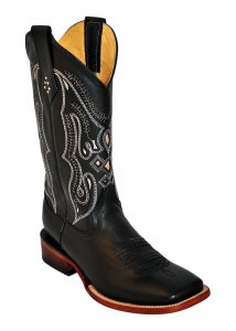 Ferrini 12193-04 Black Cowhide Exotic Boots