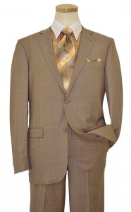 Elements by Zanetti Tan Super 110's Wool Suit 1005