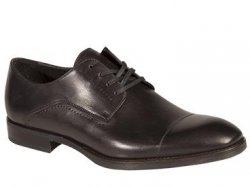 Bacco Bucci "Celta" Graphite Genuine Hand-Burnished Calfskin Oxford Shoes