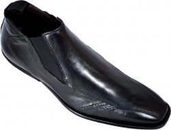 Bacco Bucci "Brookbank" Black Genuine Soft & Supple Italian Nappa Calfskin Shoes
