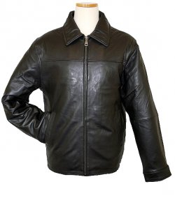 Excelled Black New Zealand Lambskin Leather Bomber Length Jacket