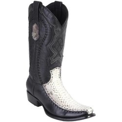 Wild West Natural Genuine Python Dubai Toe Cowboy Boots 279F5749